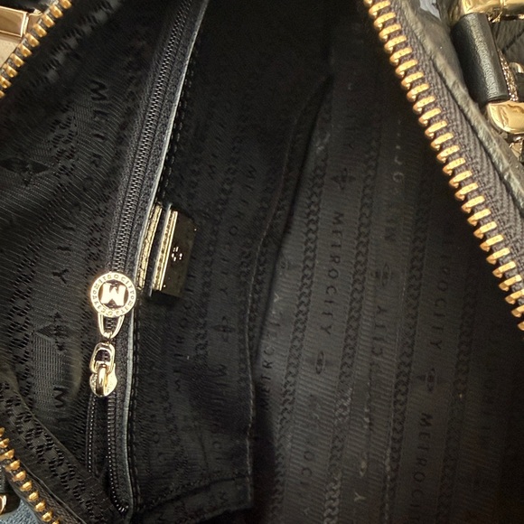 METRO CITY - Black Studded Leather Speedy Doctor Dr. Bag Italy - Picture 5 of 5